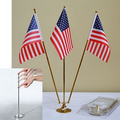 Table Flag with 3 poles & 3 flags